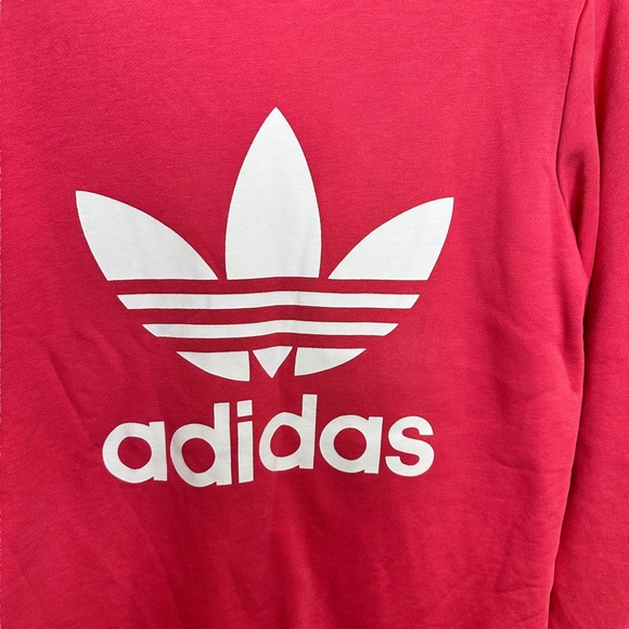 Girls Adidas Sweatshirt Pink Large Youth - Picture 2 of 4